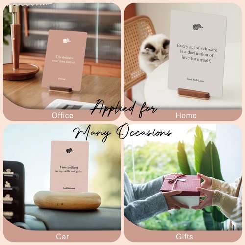 WDphouly Affirmation Cards for Women, 120 Positive Affirmation Cards (6 Themes), Daily Affirmations for Inspiration, Mindfulness & Self Care, Uplifting Gift for Women