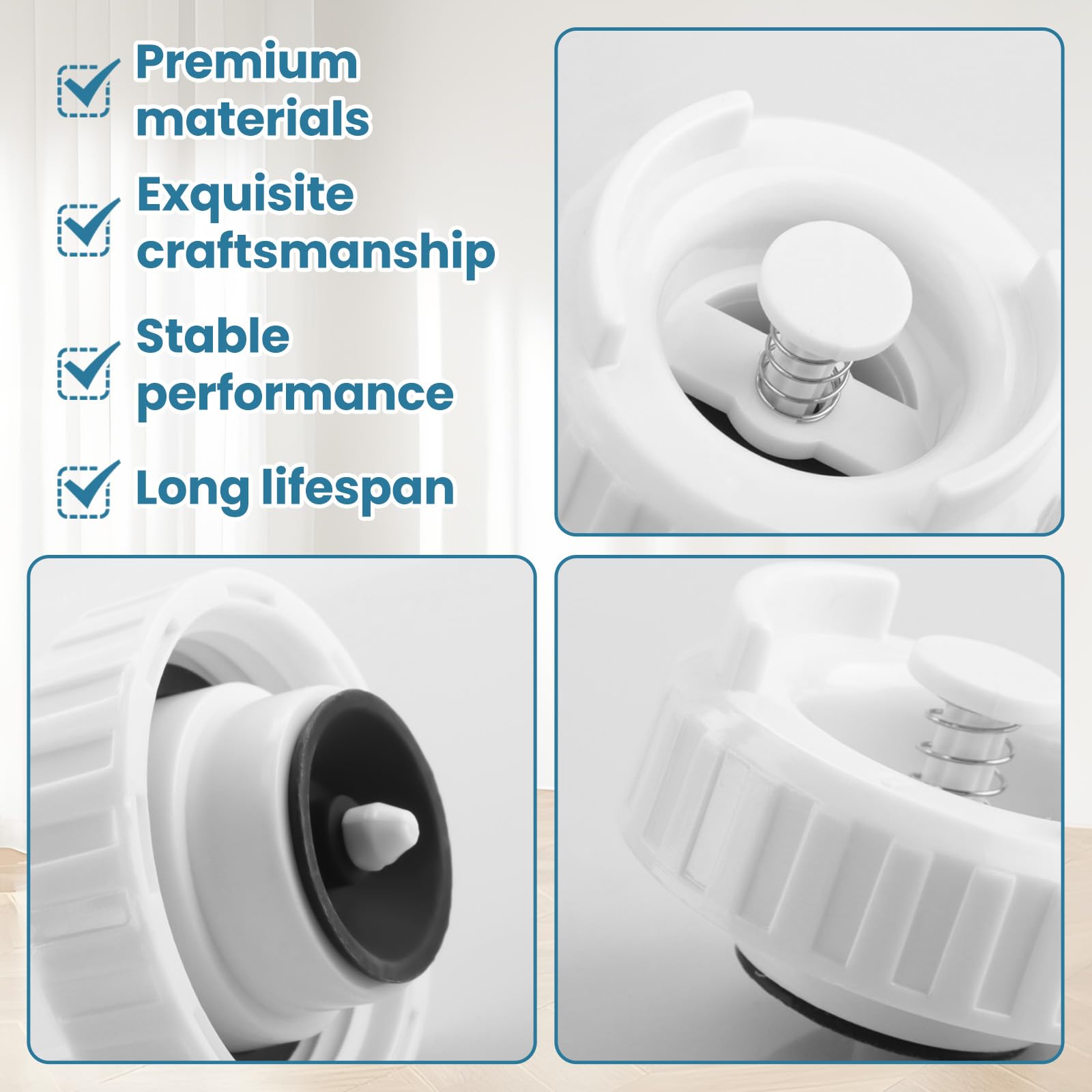Aulpq Humidifier Bottle Valve Cap, for Emerson Moistair EA1407, HD1407, HD1409, EA14070, HD14070,Also for Essick 509229-1,819024,822419-2,and for Kenmore 758.141060, 758.141062, 758.14160,-2 Pcs
