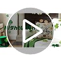 St. Patrick's Day Pillow Covers Set of 4 - Shamrock Gnome Design