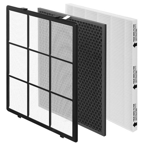 SAKEGDY 116130 Replacement Filter H fit for Winix 5500-2 Air Cleaner Purifier and Winix AM80, Package Contain 1 Washable Pre-Filter+1 Premium Filter+1 Activated Carbon Filter Combo Pack