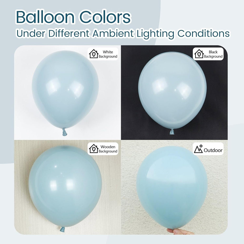 Regine Switzerland Dusty Blue Balloons - 12 Inch Slate Blue | 50pcs for Bridal Shower & Baby Reveal