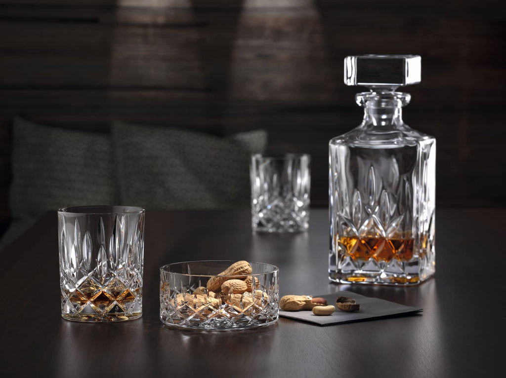 Nachtmann Noblesse Collection Whiskey Glass, Set of 4 Crystal Clear Glasses, 4-Inch Tumbler for Scotch, Cocktail, Liquor, or Bourbon, 10-Ounce, dishwasher safe