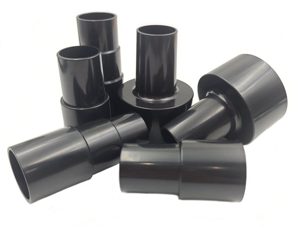 Plastic Vacuum Converter Reducer Attachments Fits Vacuum Cleaner， 1-3/8" to 1-1/4", 2-1/2" to 1-1/4", 1-1/4" to 1-3/8" to 1-1/2"（6 Pieces）