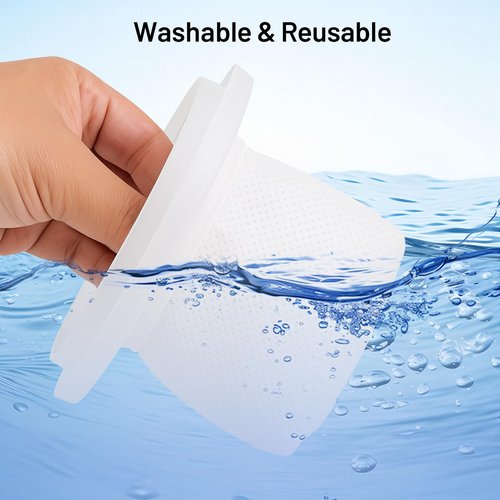 6-Pack Handheld Vacuum Filters Replacement for Black and Decker Dustbuster QuickClean Cordless HNVC215B10, Compatible with Hand Vacuums Models HNVCF10 HNVC220BCZ01 HNVC215BW52 Filter
