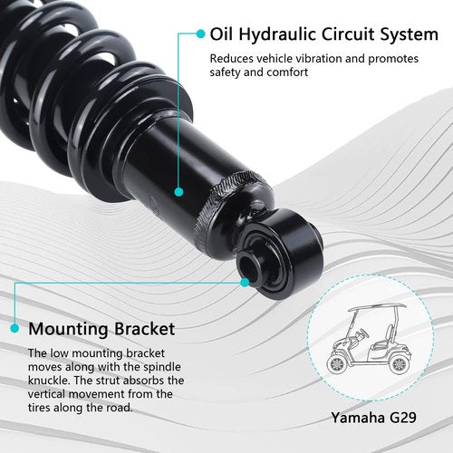 10L0L Golf Cart Rear Shock Absorbers Kit for Yamaha G29 Drive Gas & Electric OEM # JW2-F2210-10-00,2pcs Golf Cart Rear Shocks Assembly