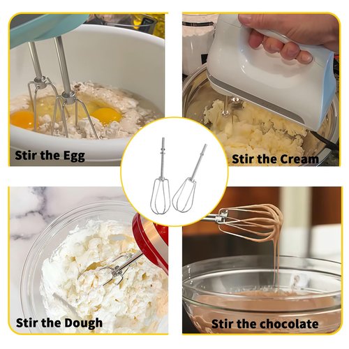 Hand Mixer Beaters for KitchenAid, Turbo Beaters Compatible with W10490648, KHM2B, AP5644233, PS4082859 Parts (2 Pack)