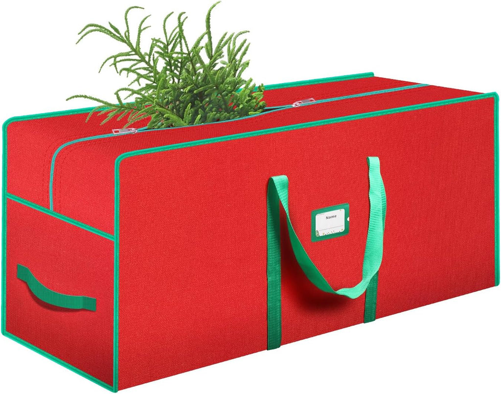 Skiennix Christmas Tree Storage Bag - Fits Up to 7.5 Ft | Durable 600D Oxford Cloth with Reinforced Handle and Card Slot