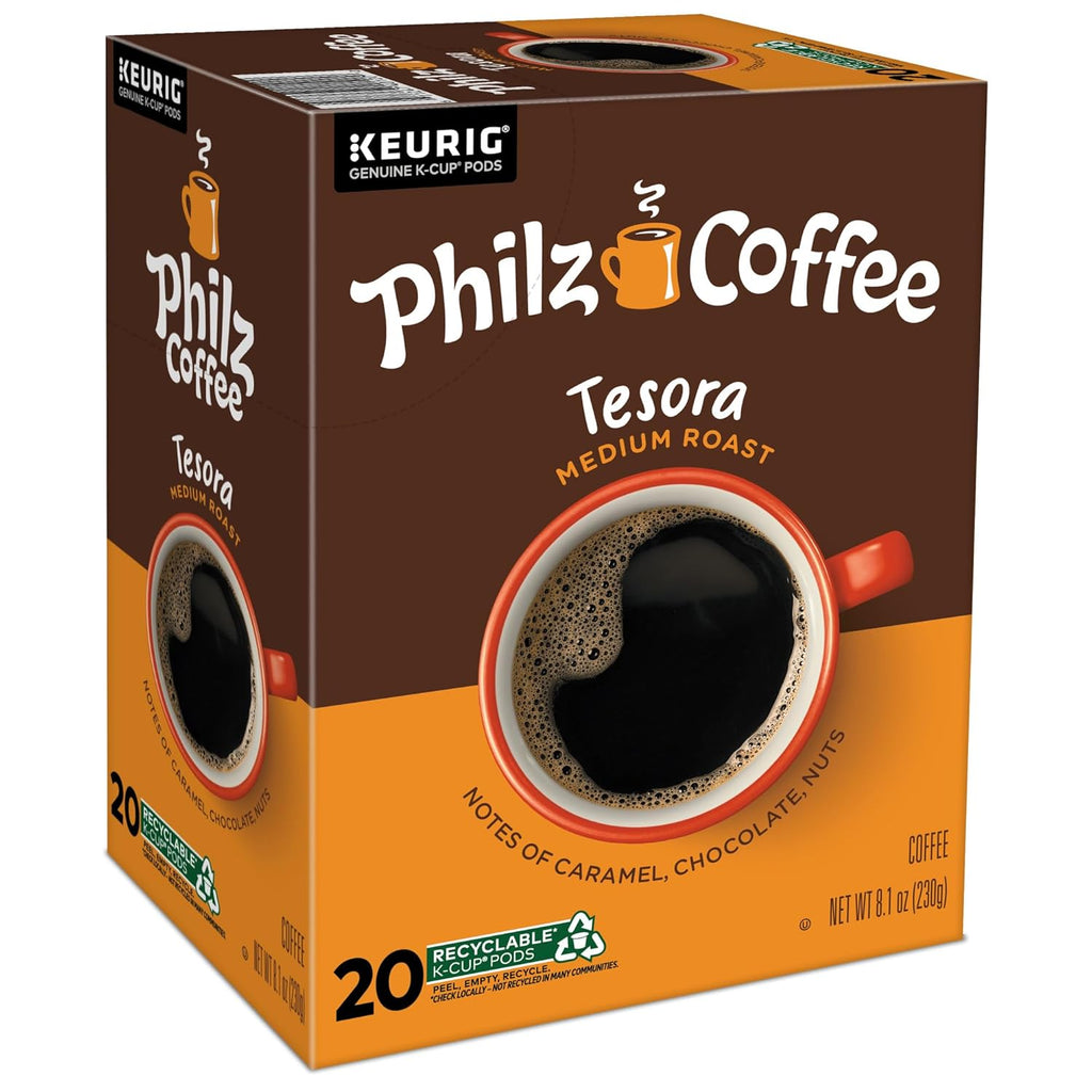 Philz Coffee Tesora K-Cup® Pods - Medium Roast Single Serve Coffee | 20 Count Pack