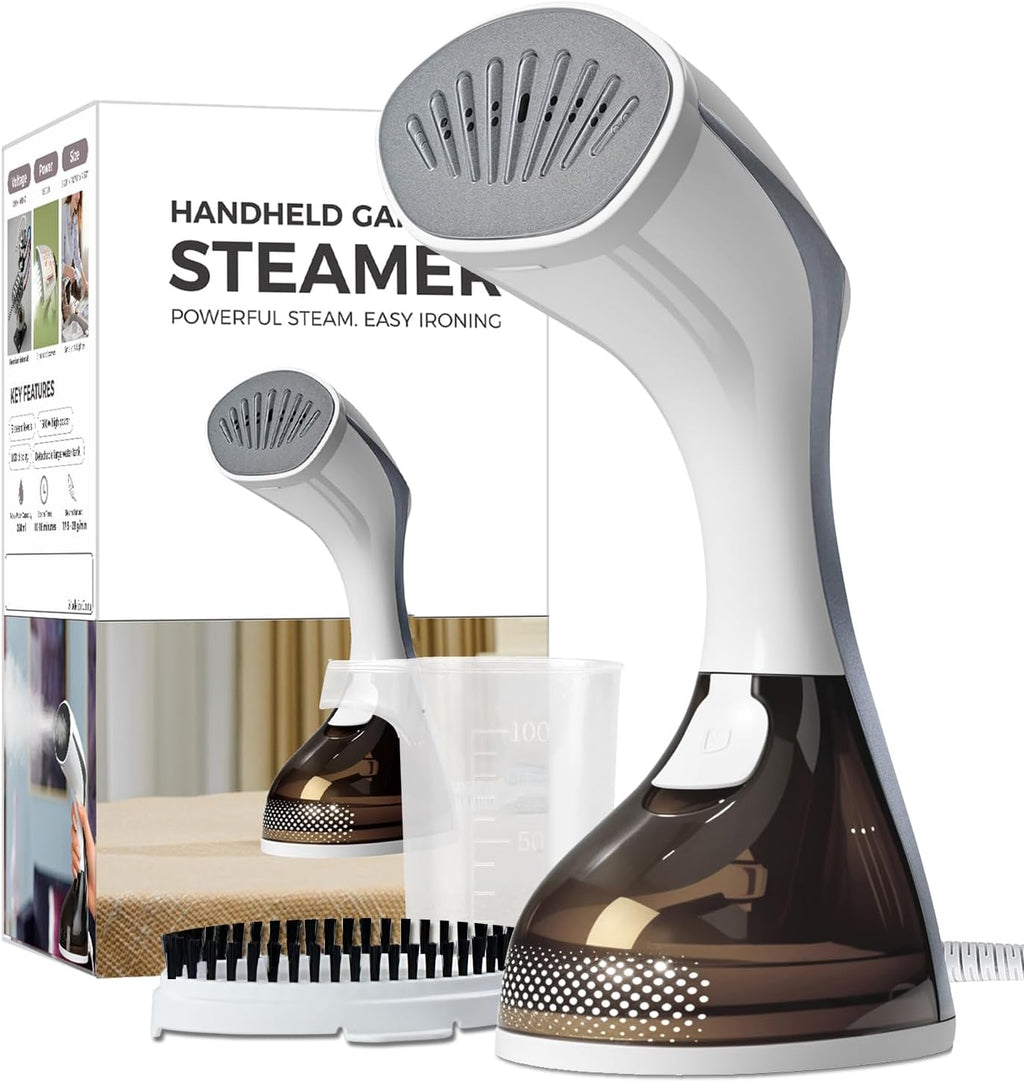 Skiennix Steamer for Clothes - 1500W Portable 2-in-1 Iron with 3 Steam Settings & Ceramic Soleplate