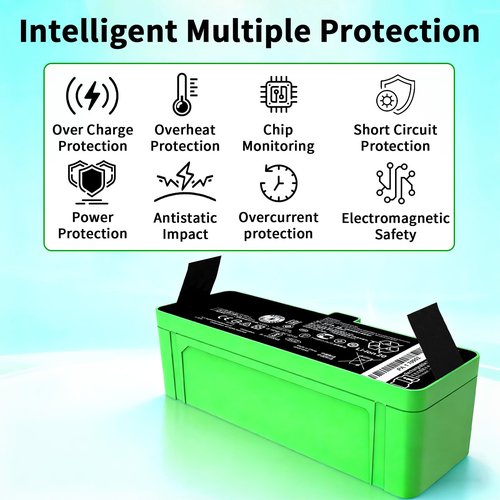 Lcenerga 3300mAh 1800Li Battery for iRobot Roomba Replacement for Roomba 1800Li Lithium Ion Battery Compatible with Roomba 980 960 895 890 860 695 680 690 675 640 614 500 Series 14.4v 47.52Wh