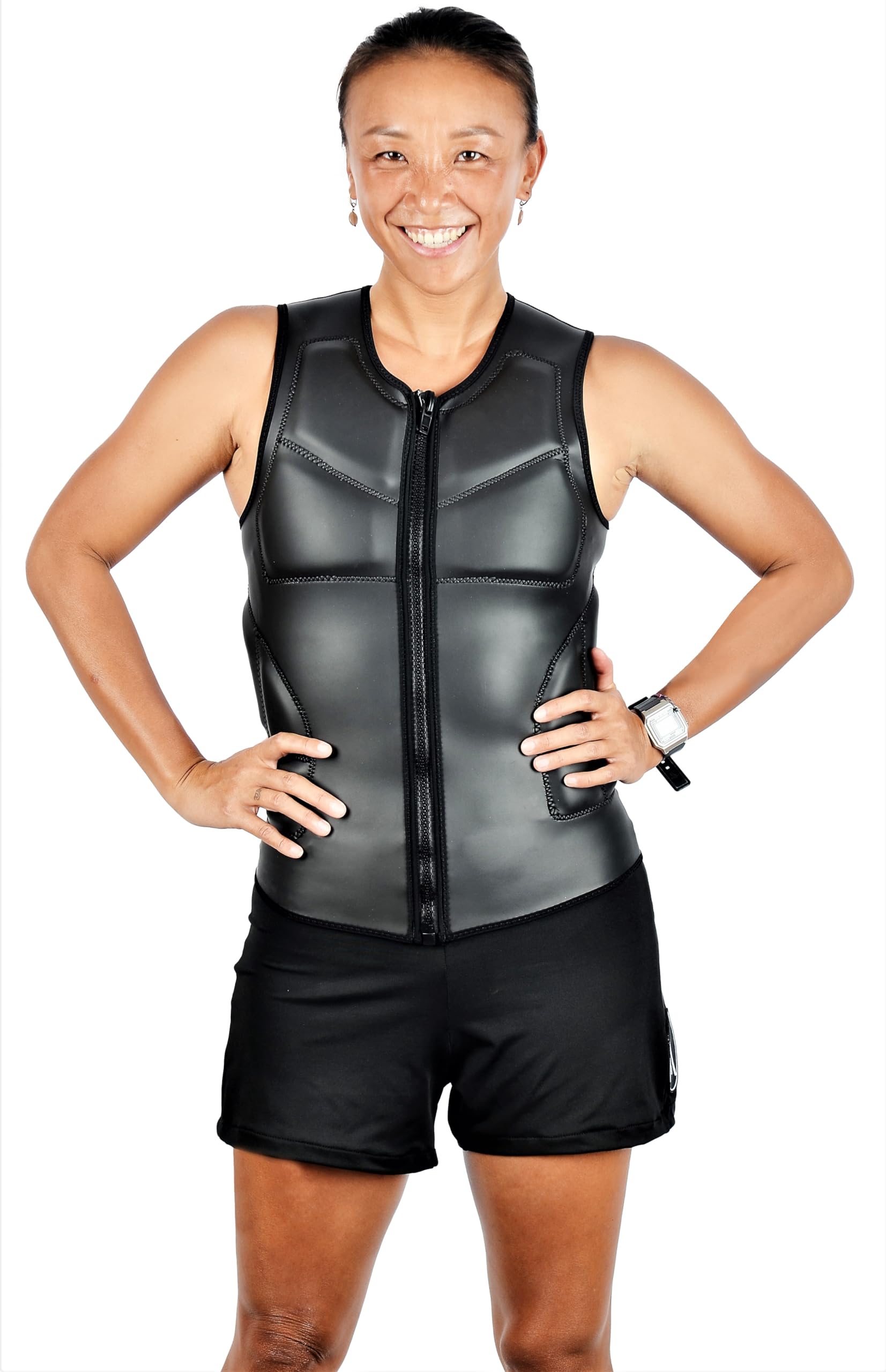 A Vebodi Surf Impact Protection Vest | Pop-Up Water Safety Gear | PFD for Surfing and Water Sports (Small)