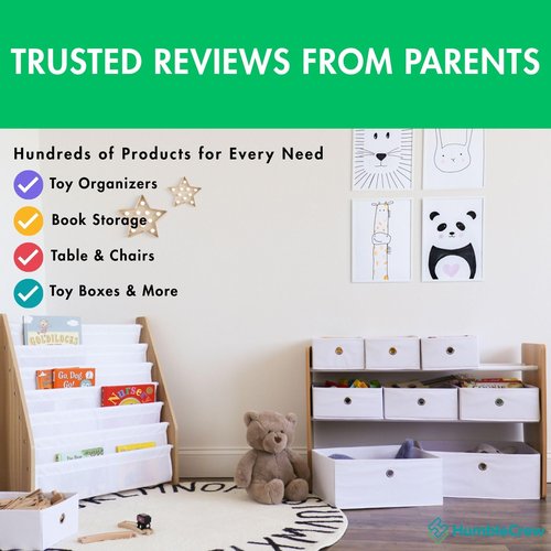 Humble Crew Toy Storage Organizer with 9 Removable Fabric Bins, Light Grey/Grey – Premium Playroom Toy Organizer for Toddlers Ideal for Kids' Rooms, Playrooms, and Nurseries - Modern Toy Bins for Kids