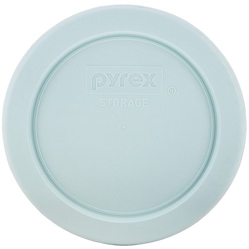 Pyrex 7202-PC 1 Cup Muddy Aqua Blue Food Storage Replacement Lid (4-Pack) - Made in USA
