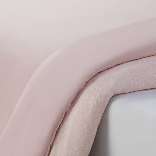 Serta Supersoft Cooling 3 Piece Reversible Duvet Set with Pillow Covers for All Season, King, Sepia Rose
