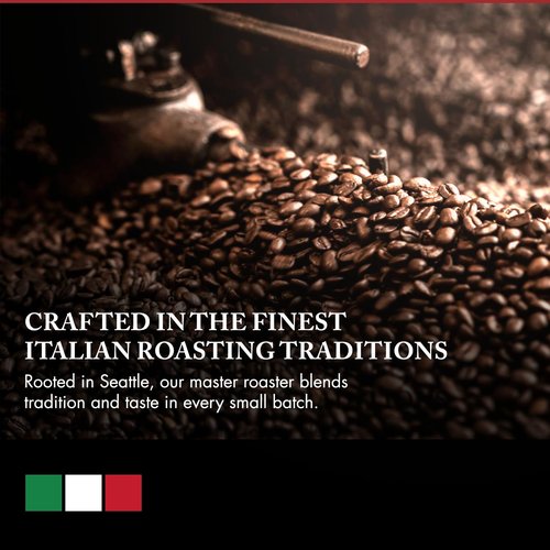 Caffe D’arte Capri Whole Bean Coffee – Medium Roast with Earthy & Winey Notes – Fresh Roasted in Seattle, Crafted for Drip Brewing – 5 lbs