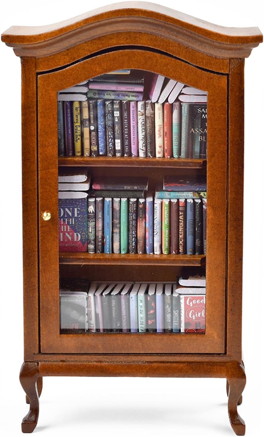 Skiennix Mini Bookshelf - Handcrafted Design with 100+ Unique Miniature Books | Perfect for Book Lovers