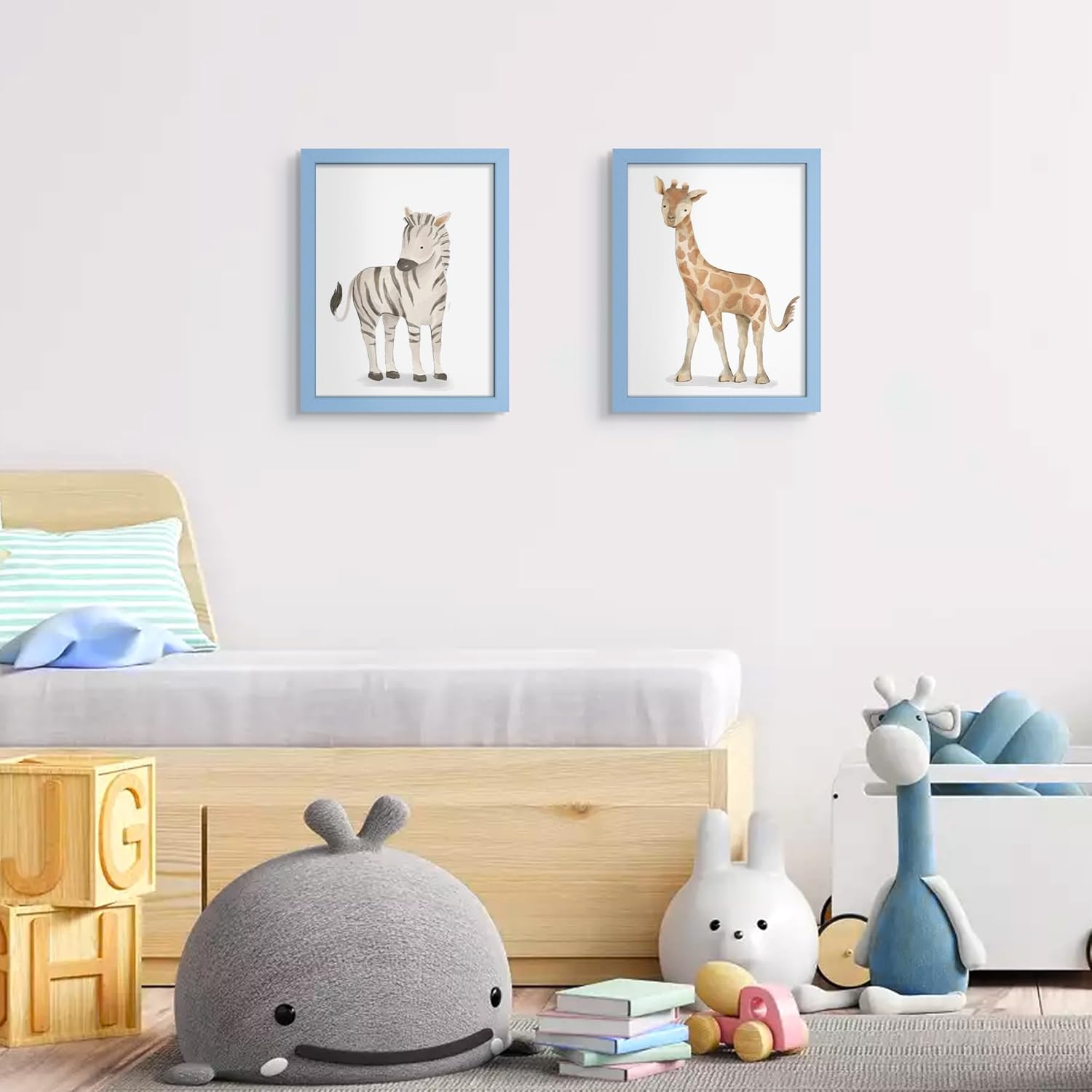 Upsimples 8.5 x 11 Picture Frame - Versatile Display for 6x8 Photos with Mat or 8.5 x 11 Without - Blue, 1 Pack