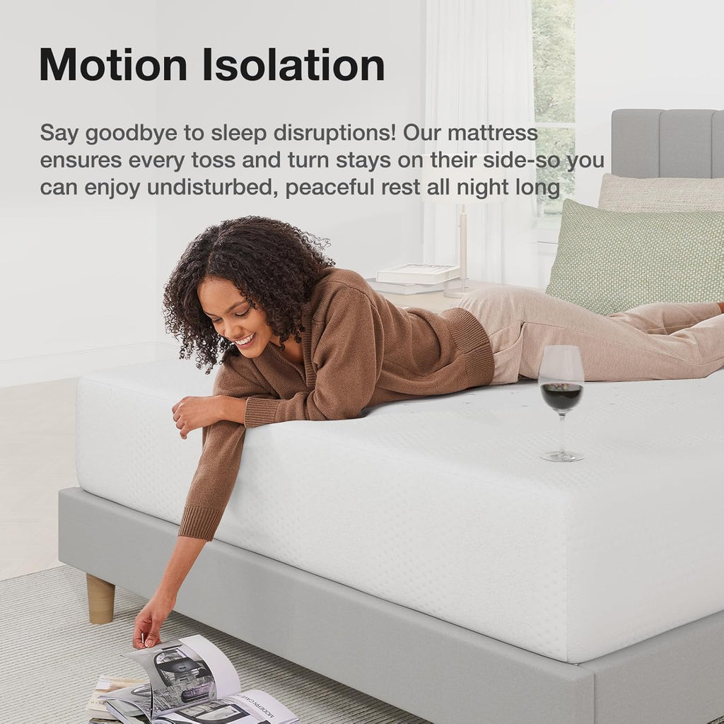Novilla Twin Mattress - 10 Inch Gel Memory Foam for Cooling Comfort & Pressure Relief | CertiPUR-US Certified