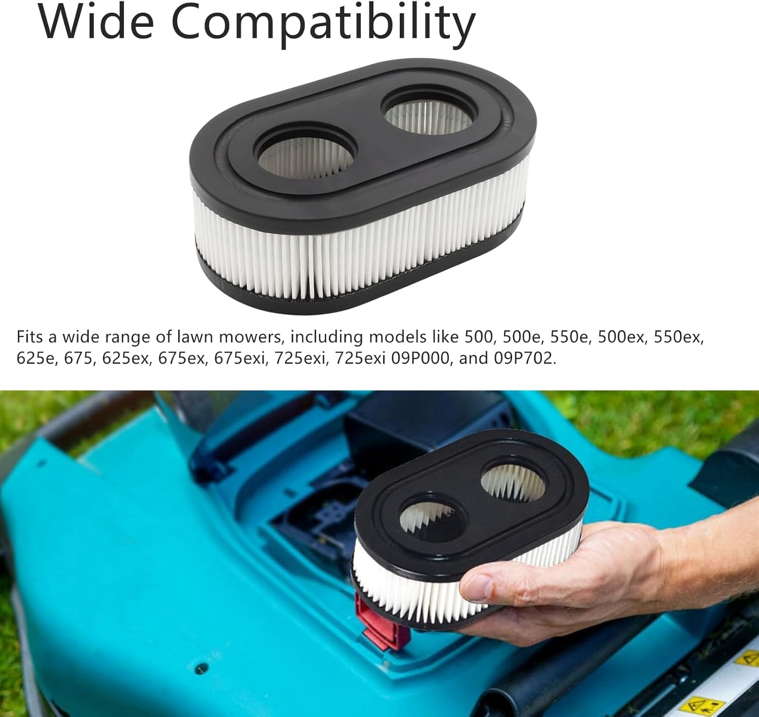 593260 Air Filter - Replacement Cartridge for Lawn Mowers | Fits 4247, 5432, 550E Series (2 Pack)