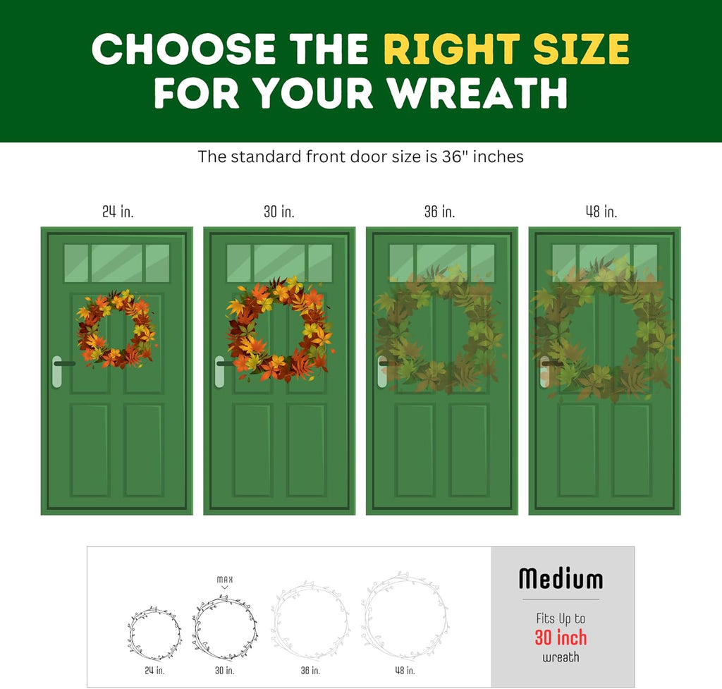 ProPik Christmas Wreath Storage Bag - Waterproof 30" Clear PVC Container | 2-Pack Red Wreath Holder