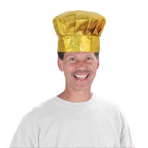 Prismatic Gold Chef's Hat Pack of 2