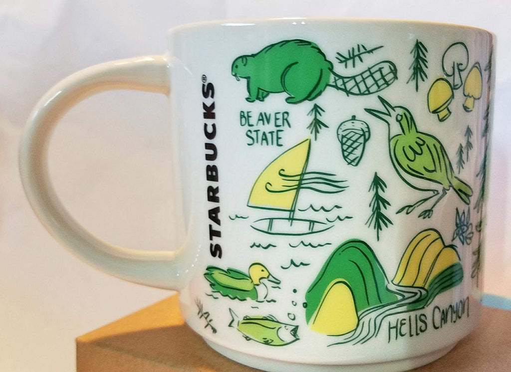 Starbucks Been There Across the Globe Series Mug 14 oz OREGON