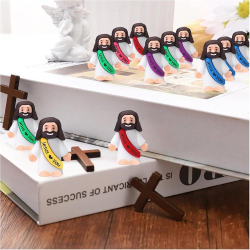 Little Jesus Figures - 60PCS Mini Religious Party Favors for Sunday School & Easter Egg Hunts
