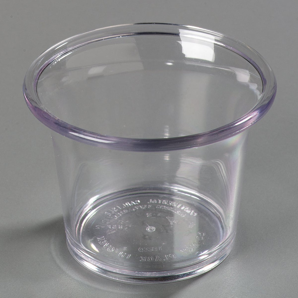 Carlisle FoodService Products 250007 SAN Classic Sauce Cup, 2.5 oz Capacity, Clear (Case of 72)