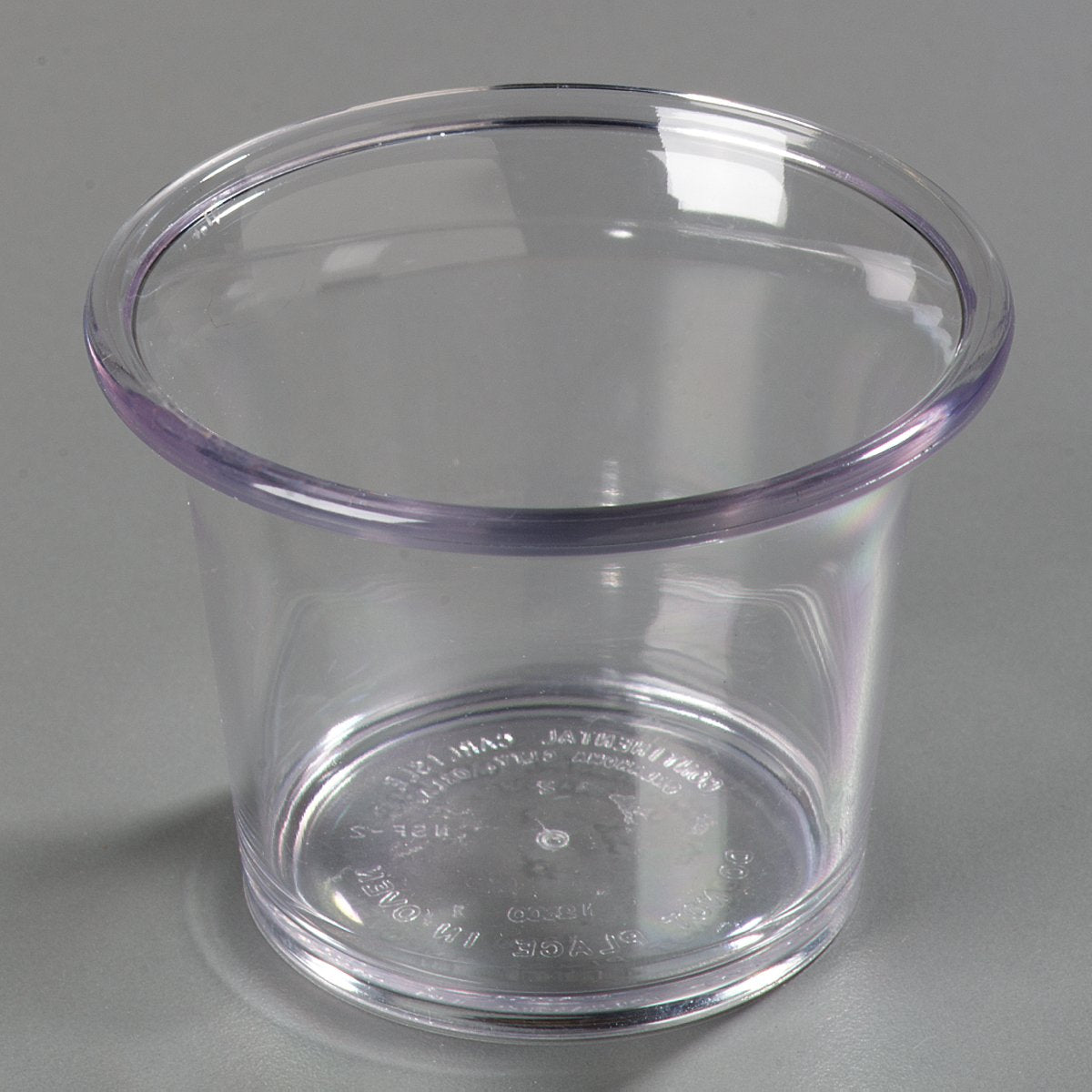 Carlisle FoodService Products 250007 SAN Classic Sauce Cup, 2.5 oz Capacity, Clear (Case of 72)