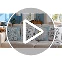 Hexagram Blue Throw Pillow Covers 18x18 - Set of 4 for Outdoor Use
