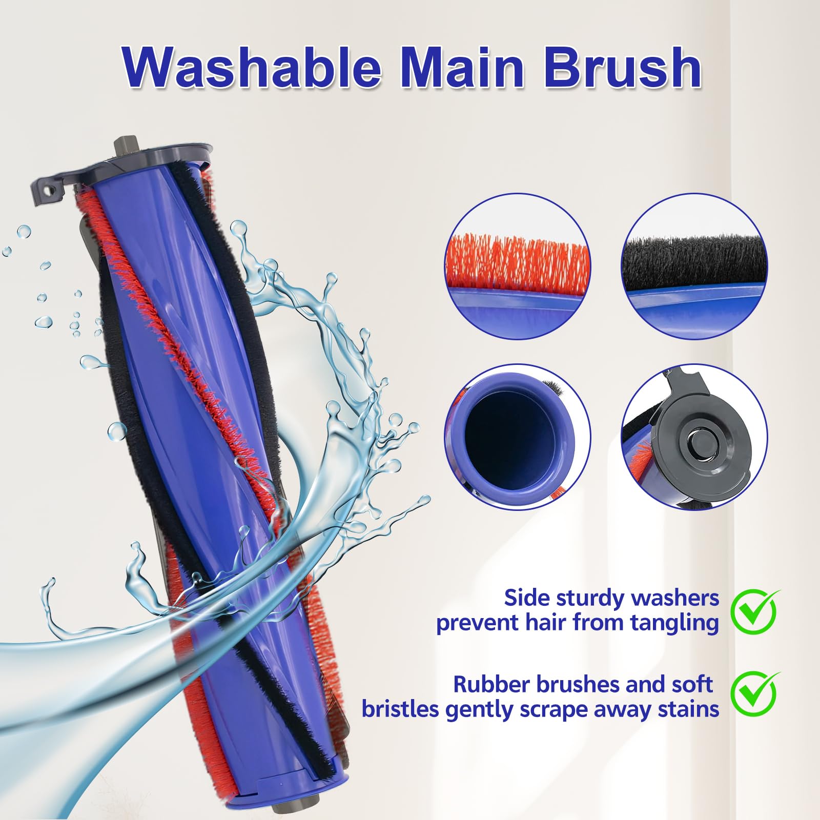 DC50 Roller Brush and Fiter Replacement Compatible With Dyson DC50 Animal Multi Floor Complete Vacuum, Filters Brush Kit, Compare to Part 964705-01 965081-01 965080-01