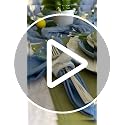 4 Pack Dusty Blue Cheesecloth Table Runner 10 FT Boho Semi Sheer Rustic Fabric