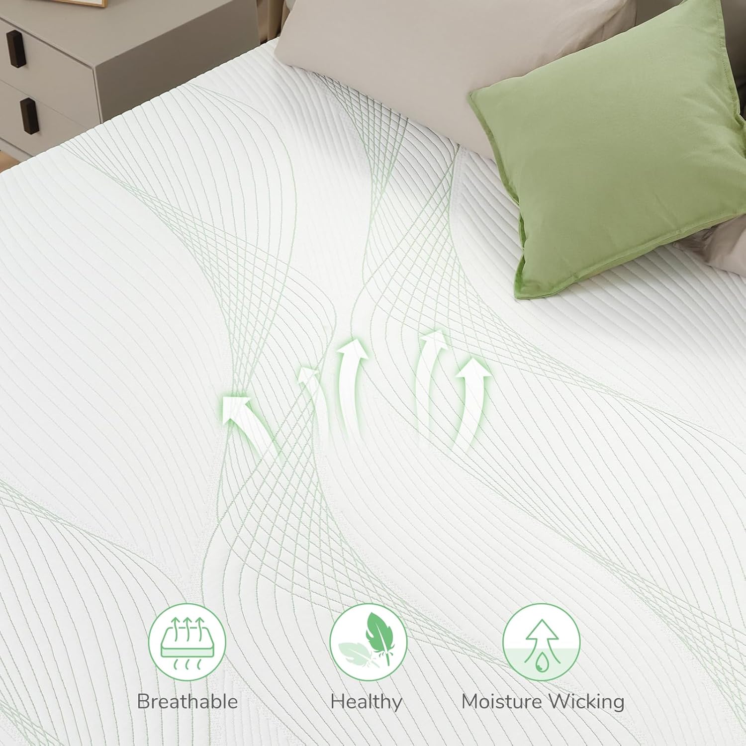 Novilla King Size Mattress - 12 Inch Gel Memory Foam for Plush Comfort & Pressure Relief | CertiPUR-US Certified
