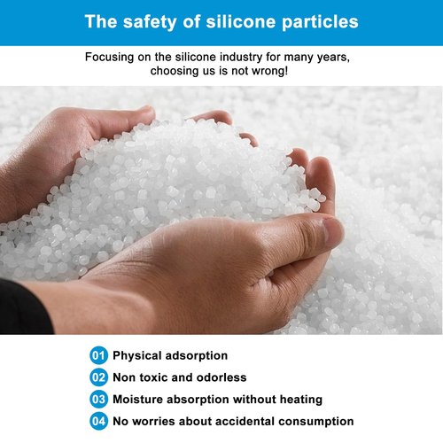 Dehumidifier Bag Silica Gel Car Dehumidifier Microwave Fast Reactivated Desiccant Packs for Storage Large Moisture Absorbers for Gun Safe Closet Basement Garage 100% Leakproof Reusable 1 Pack