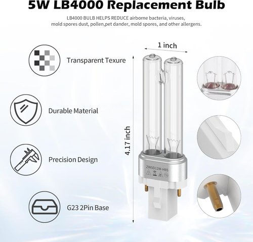 G-Guardian FLT4825 Filter B Replacement - 3 HEPA Filters + 9 Carbon Filters + 1 LB4000 UV Light Bulb