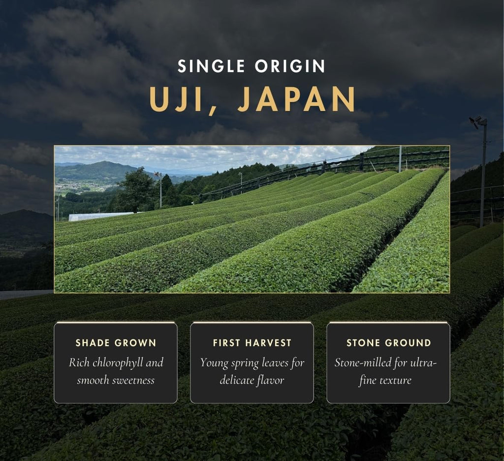 Nippon Matcha | Organic Premium Ceremonial Grade Japanese Matcha Green Tea Powder - First Harvest from Uji, Kyoto - USDA Certified, Stone-Ground, Smooth & Vibrant (100g/3.53oz)