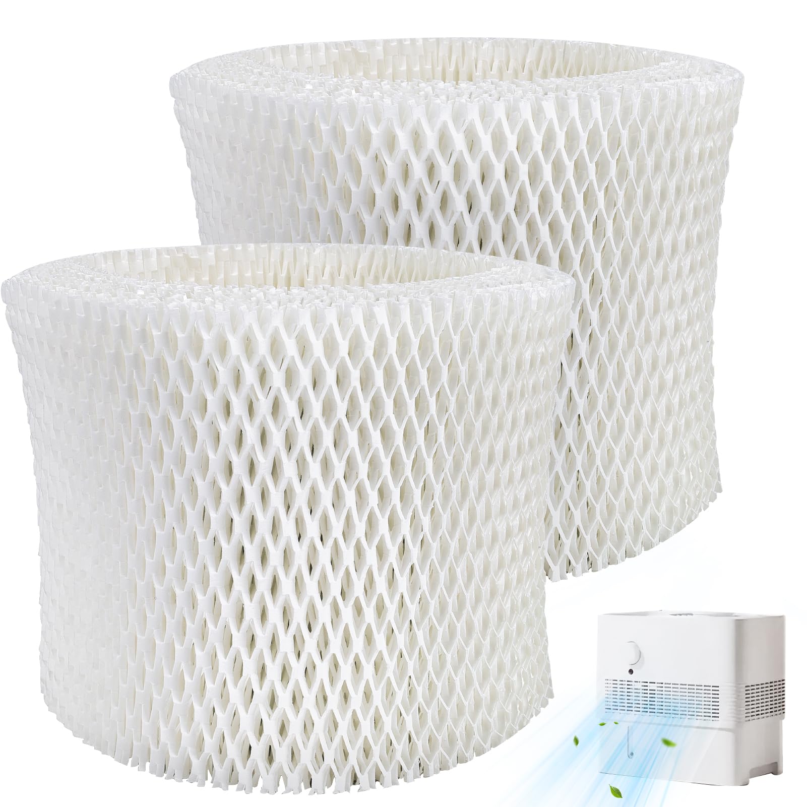 Xastro Upgraded Thickened Humidifier Wick Filter 2-Pack for Pelonis PSU10E1BB, PSU10E1WW, PSU10E2FWW, PSU10E2FBB - Replacement Humidifier Wicking Filter Compatible with Pelonis Humidifier