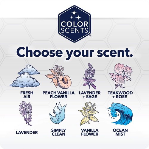 Color Scents Tall Kitchen Trash Bags - 13 Gallon, Drawstring, Lavender & Sage Scented | 100 Count