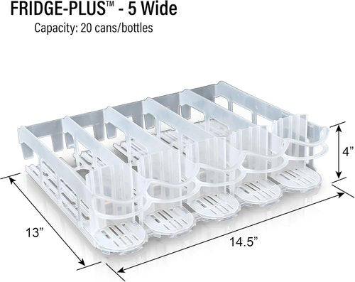 Fridge-Plus Soda Can Organizer - Efficient Drink Dispenser for Refrigerator Storage | Pack of 1