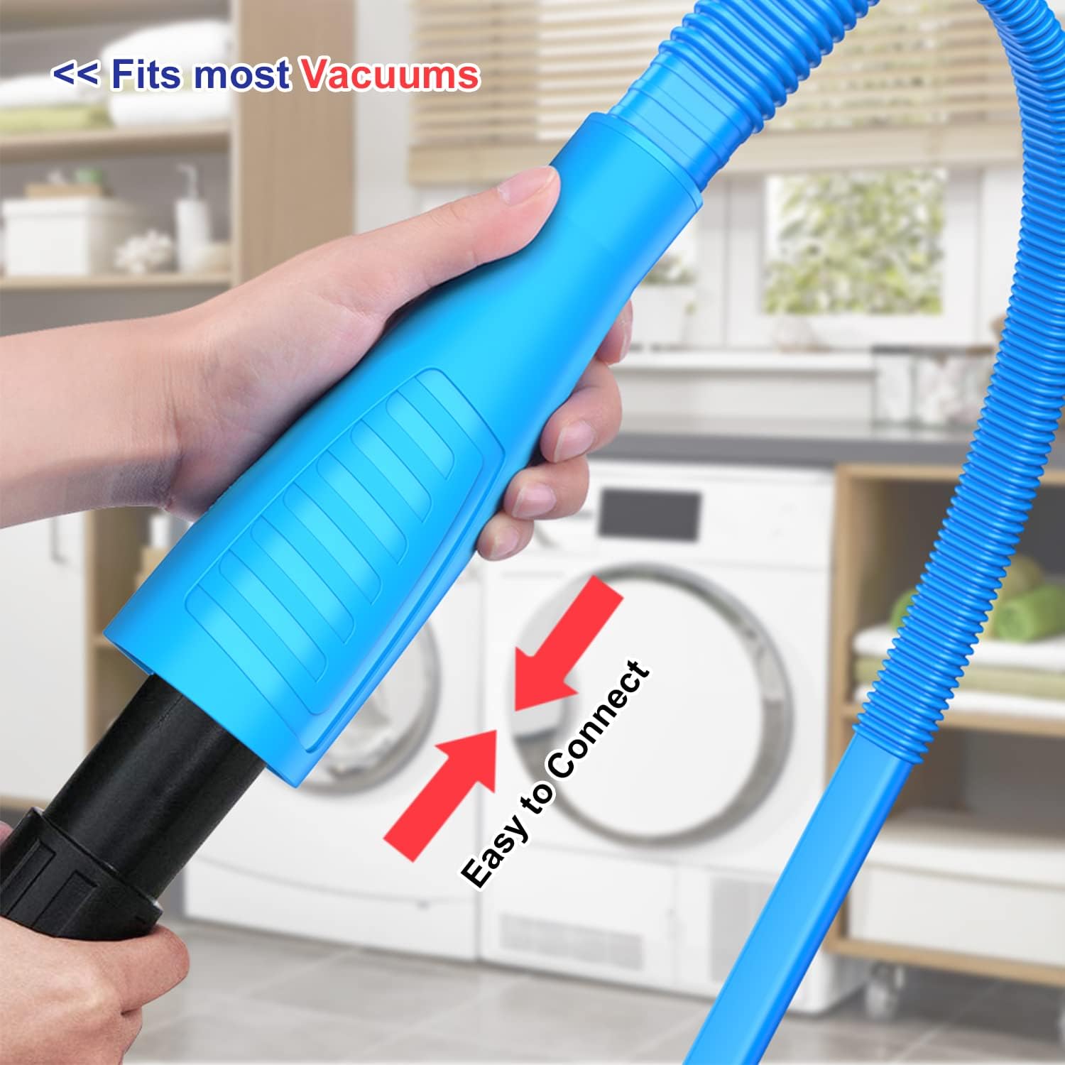 Sealegend Dryer Vent Cleaner Kit - 2 Pieces Flexible Lint Brush & Vacuum Hose Attachment