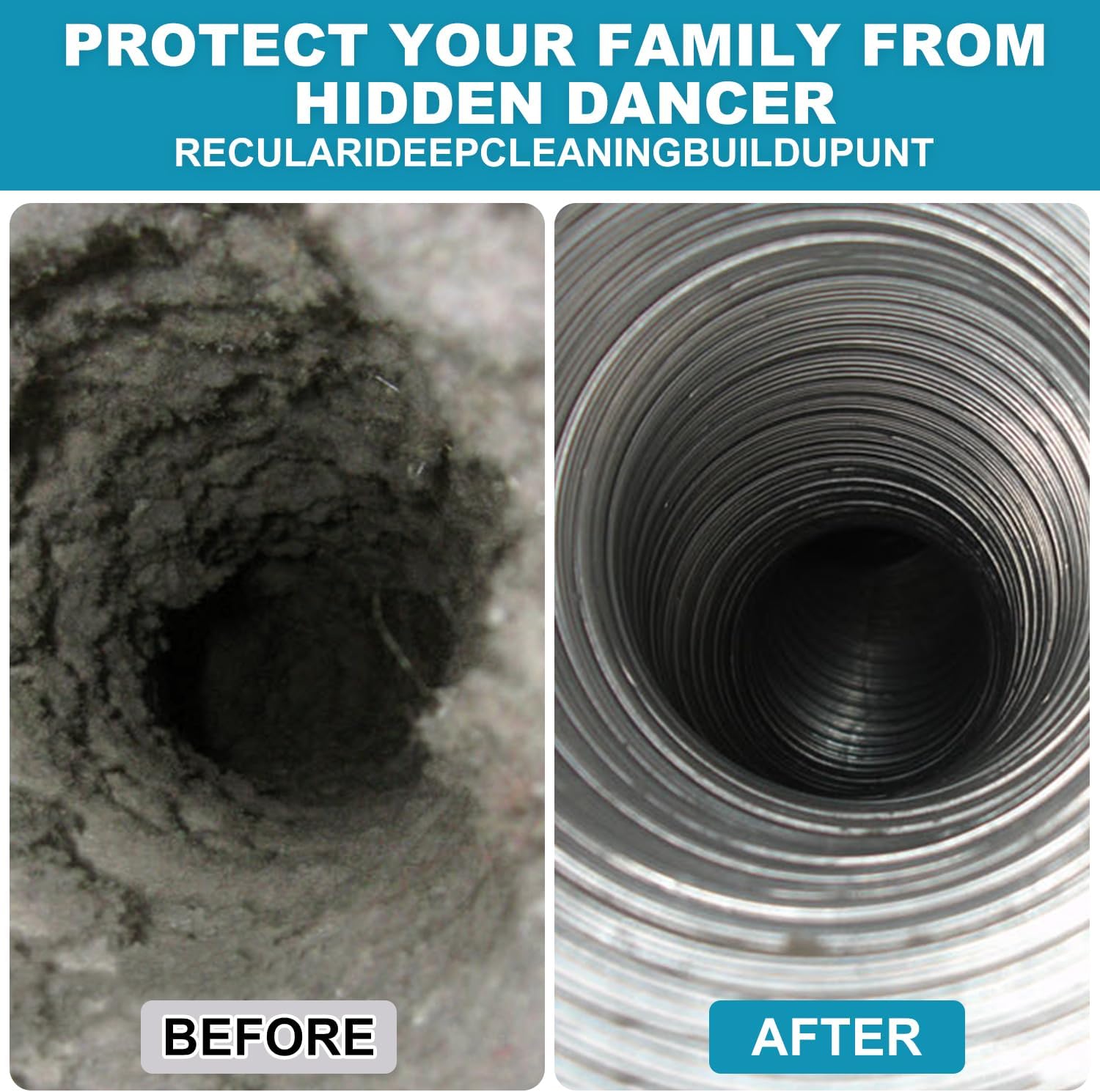Sealegend Dryer Vent Cleaner Kit - 30 Feet Lint Remover with Upgraded Flexible Brush & Drill Attachment