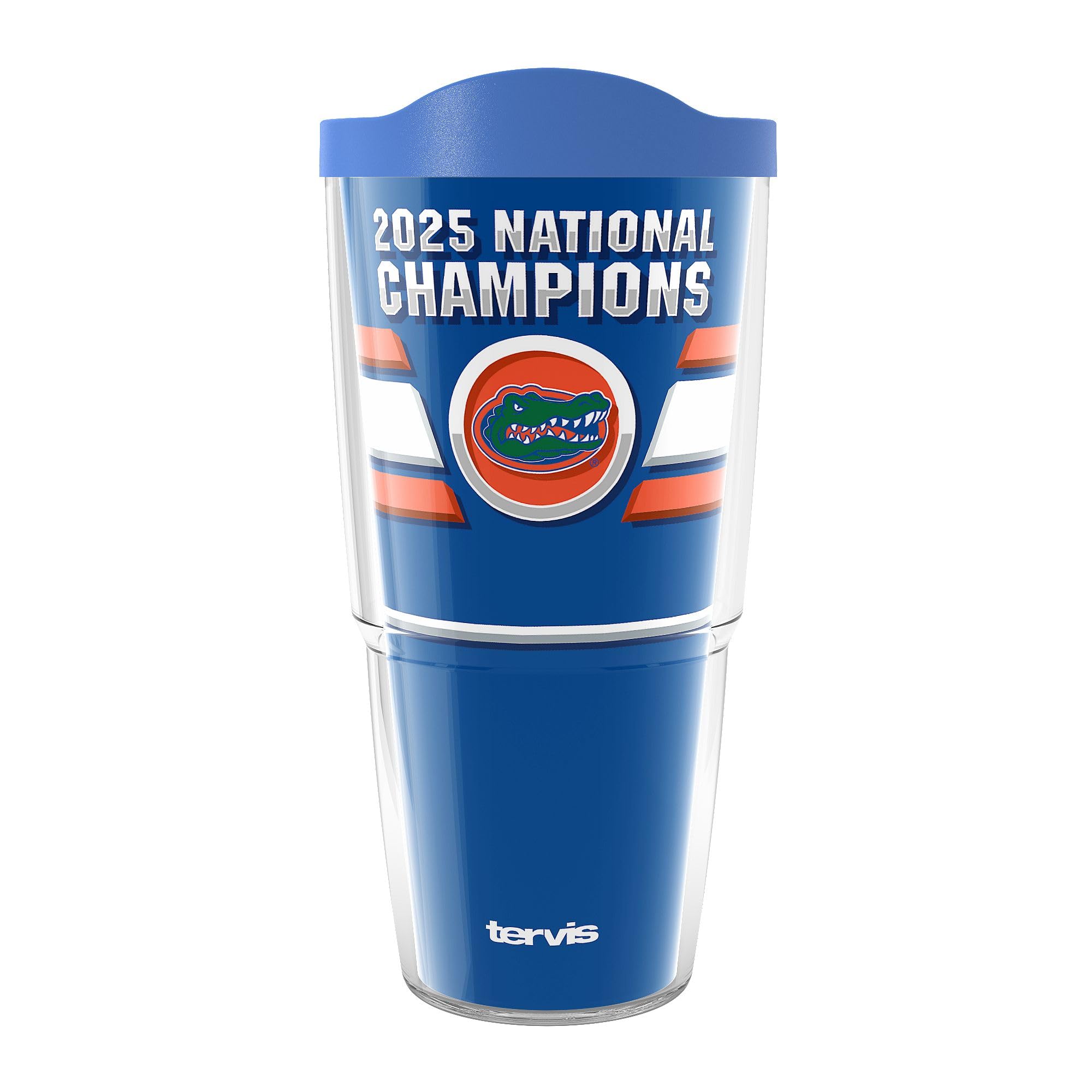 Tervis Florida Gators - 2025 NCAA Men's Basketball National Champions Made in USA Double Walled Insulated Tumbler Travel Cup Keeps Drinks Cold & Hot, 24oz, Classic