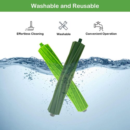 3 Sets of Rubber Roller Brushes Replacement Brush Compatible for iRobot Roomba E & I & J Series e5 e6 e7, i8 i8+ i7 i7+ i6 i6+ i4 i4+ i3 i3+ i1 i1+ i2, j7 j7+J8/J8 Vacuum Cleaner