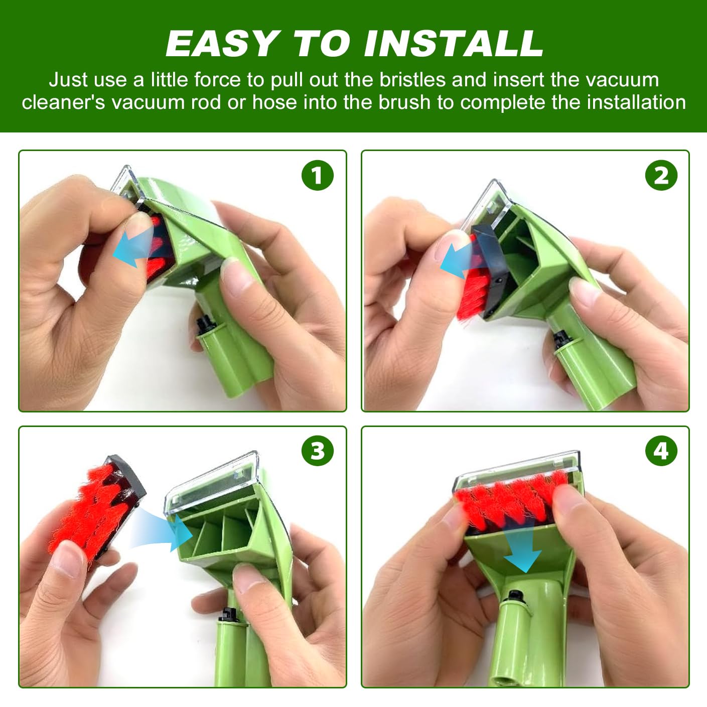 Sgizoku 1400B Little Green Machine Attachment Brush Replacement Parts for Bissell Little-Green Upright & Portable Carpet Cleaners 1400B 1425 3860 1400W 1400 1844 2290A Series,1 Brush Head + 2 Brush