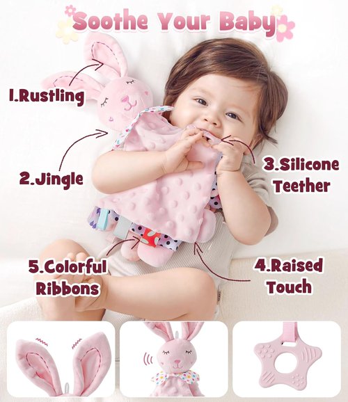 Golray Baby Girl Gift Basket - Adorable Rattle, Blanket & Bodysuit Set for Newborns | Perfect Baby Shower Gift