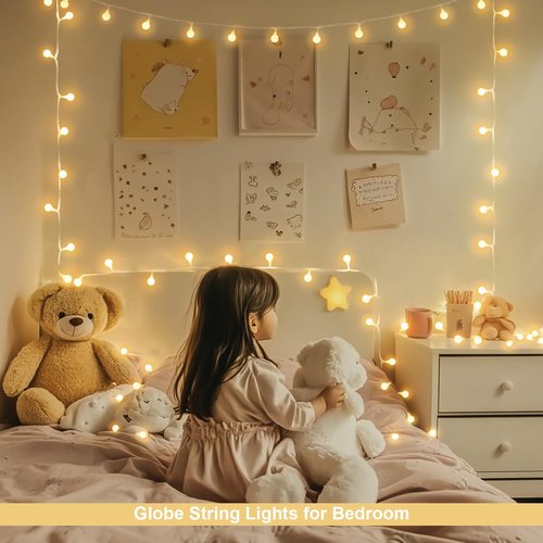 JMEXSUSS Battery Operated Christmas Lights - 100 LED Waterproof String Lights | 33ft Warm White with Remote Timer for Indoor/Outdoor Decor