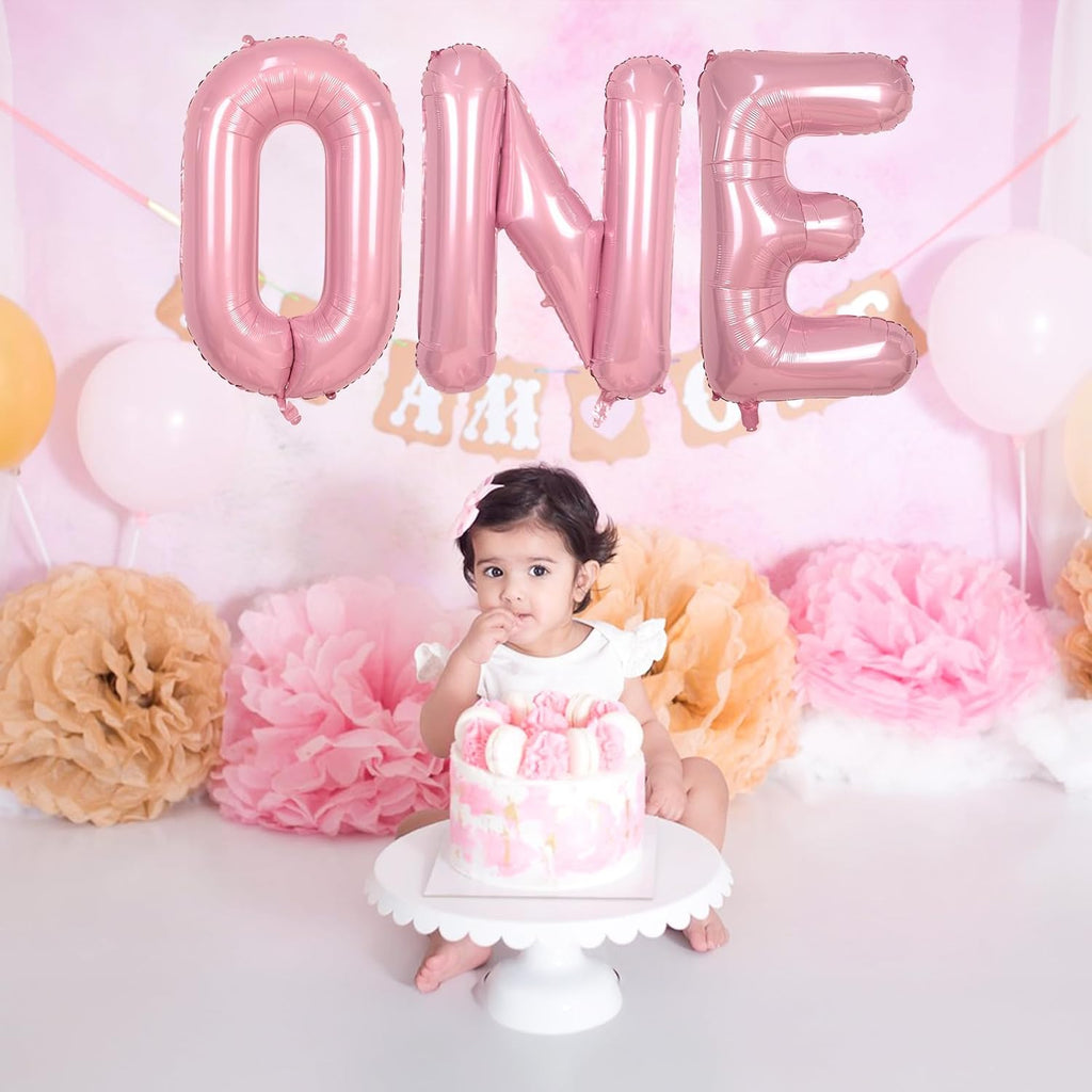 Skiennix 40-Inch Pastel Pink Letter Balloon U - Custom Foil Mylar Balloon for Birthday Parties