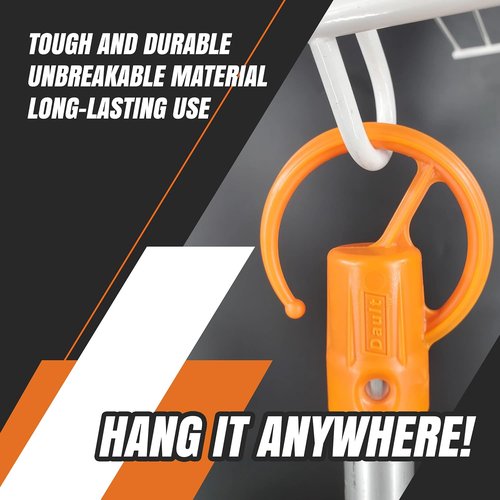 DAULT Heavy Duty Garage Storage Hooks - American-Made Tool Organizer for Stihl Kombi Attachments | Set of 3