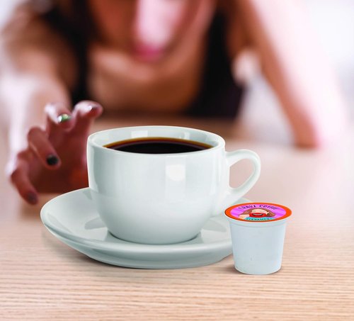 Crave Beverages Flavored Coffee Pods - Cinnamon Single Serve for Keurig K-Cup Brewers | 100 Count