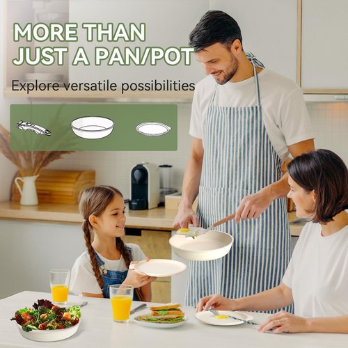17Pcs Pots And Pans Set Nonstick with Detachable Handle, Non Stick Cookware,Granite Kitchen Pots And Pans Induction Rv Cookware Set, Oven And Dishwasher Safe
